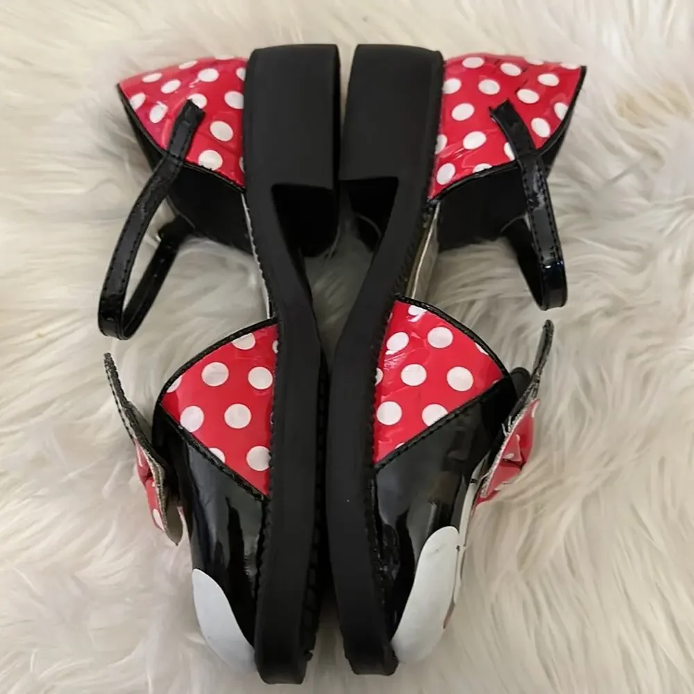 Disney | Minnie Mouse Mary Jane Block Heel Shoes Size 2-3